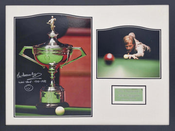 Alex Hurricane Higgins Signed Snooker Photo - Framed with COA - Darling Picture Framing