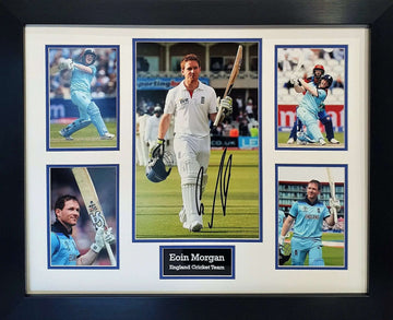 Eoin Morgan Signed England Photo - Framed with COA - Darling Picture Framing