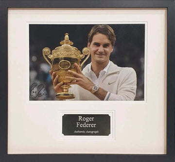 Roger Federer Signed Photo - Framed with COA - Darling Picture Framing