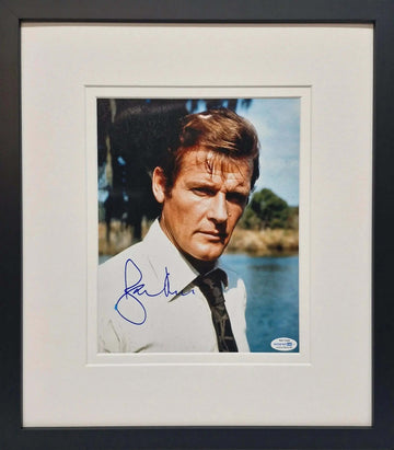 Roger Moore Signed 007 - Darling Picture Framing