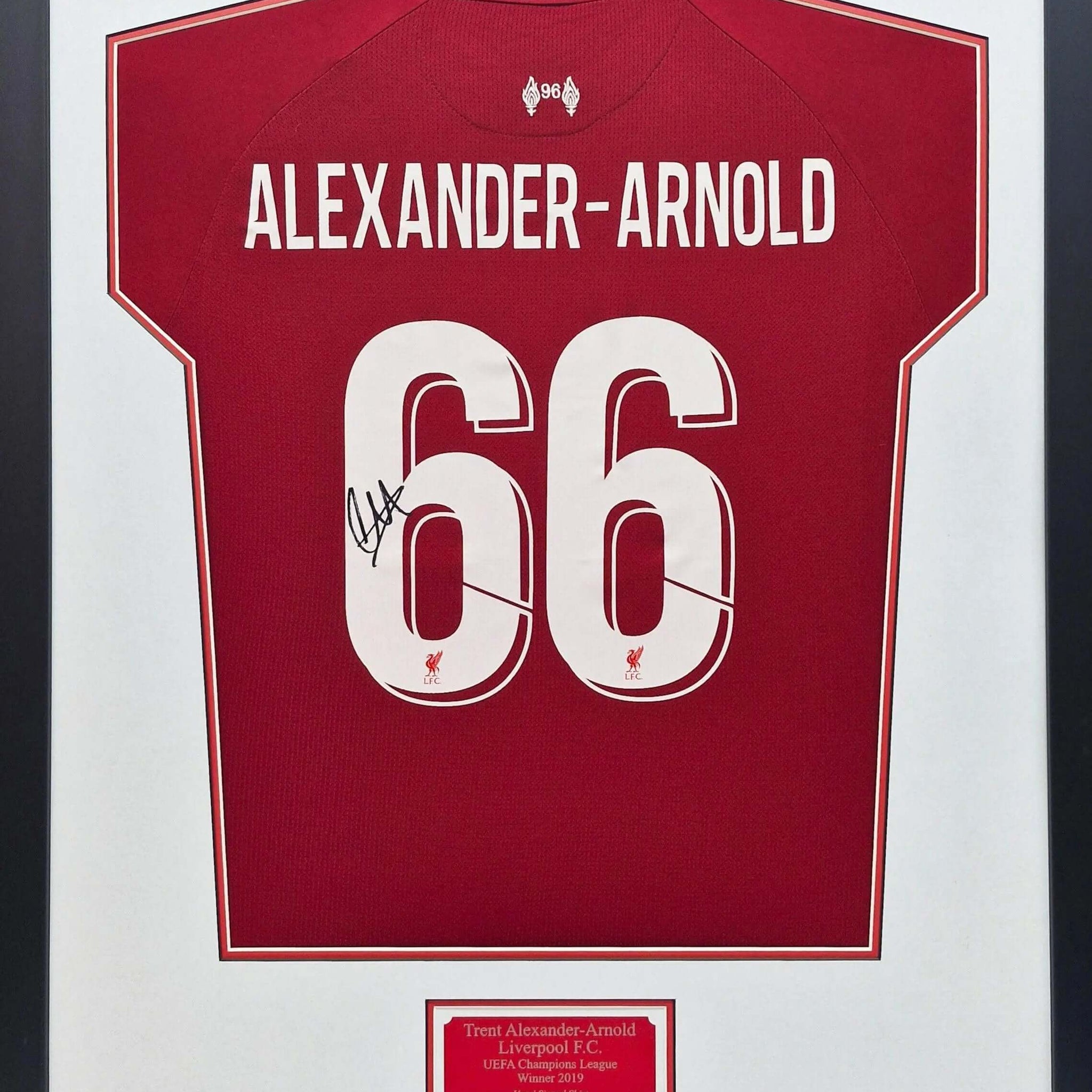 Trent Alexander-Arnold Signed Liverpool 2019 Champions League Shirt – Framed & COA - Darling Picture Framing