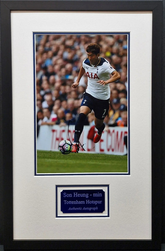 Son Heung - min Signed Spurs Photo Framing - Darling Picture Framing 