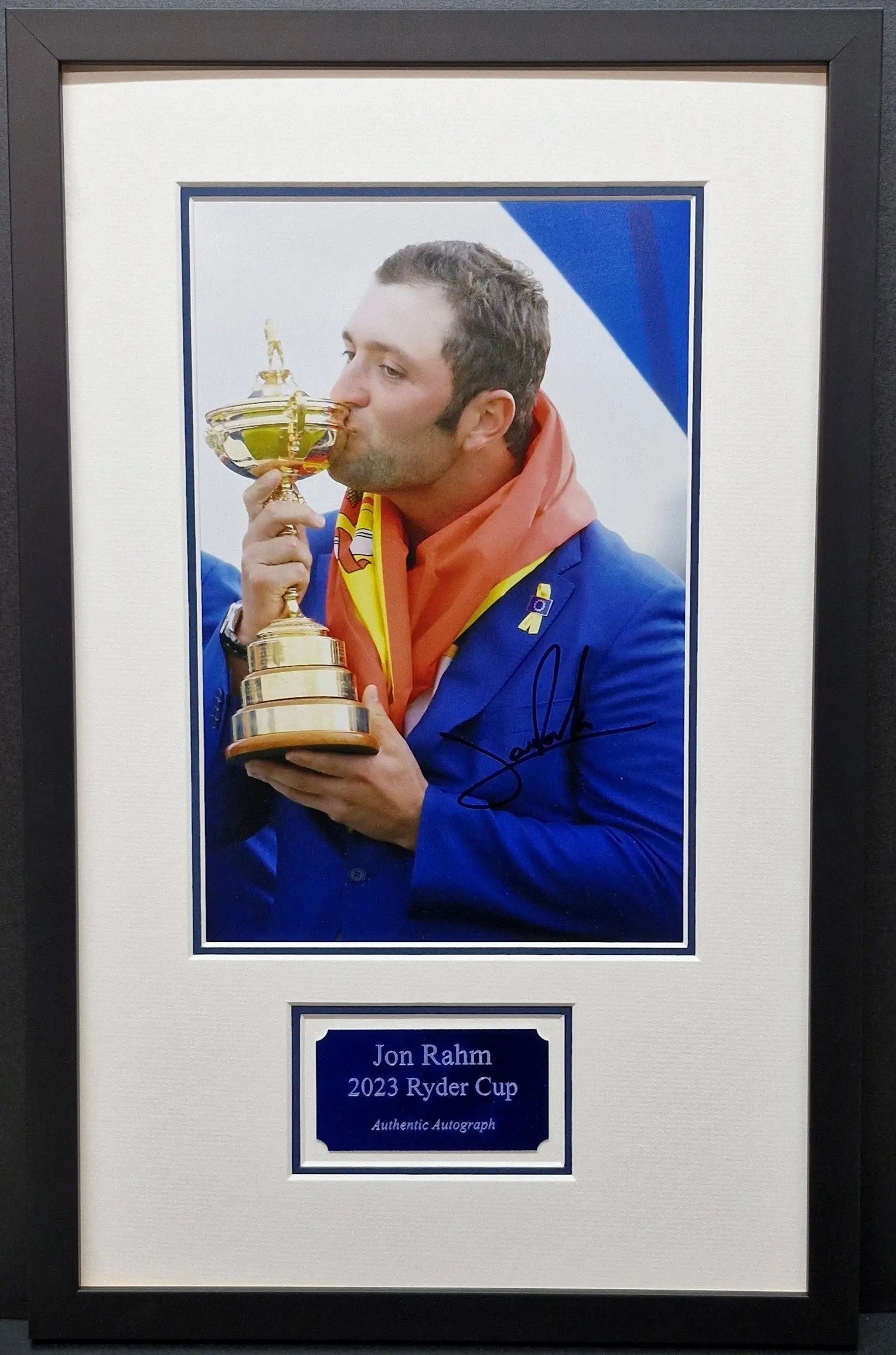 Jon Rahm Signed Ryder Cup Photo Framed with COA - Darling Picture Framing
