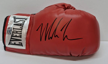 Mike Tyson Signed Boxing Glove Red Everlast - Darling Picture Framing