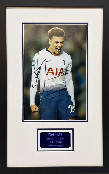 Dele Alli Signed Spurs Photo - Framed with COA - Darling Picture Framing
