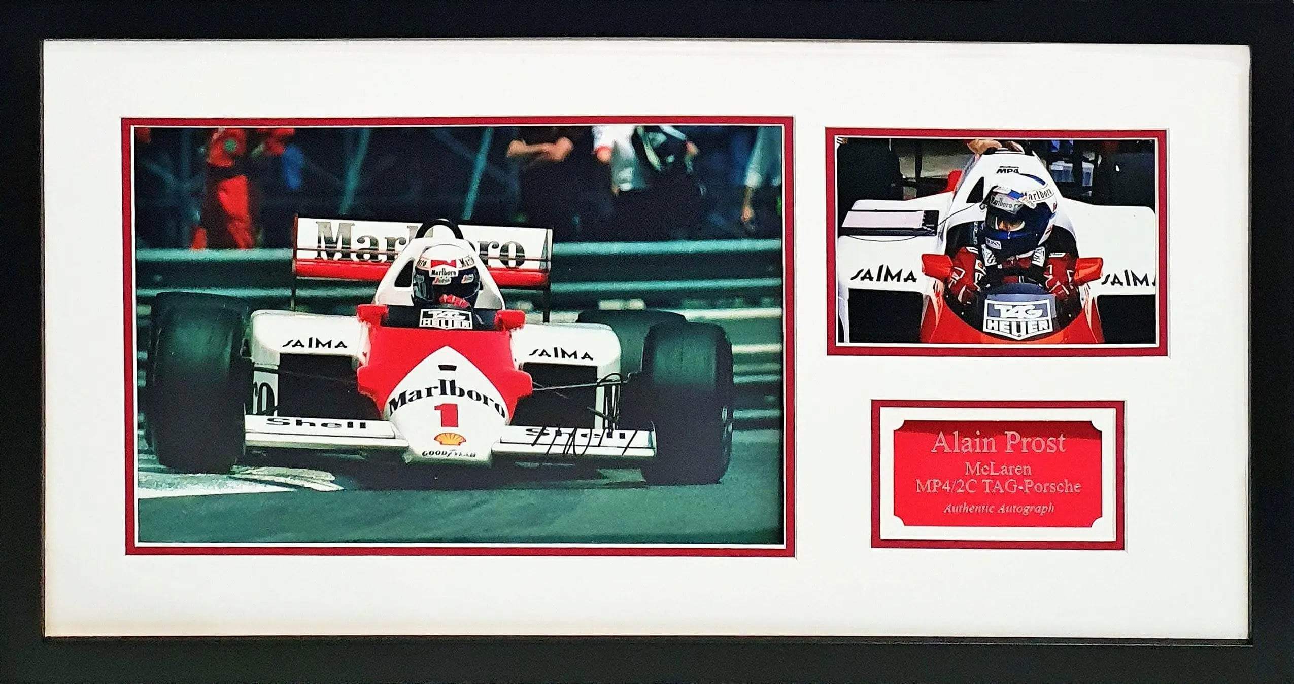 Alain Prost Signed 1986 F1 World Champion Photo – Darling Picture Framing