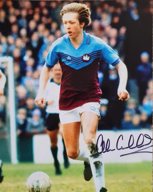 Alan Curbishley Signed West Ham United Photo. - Darling Picture Framing