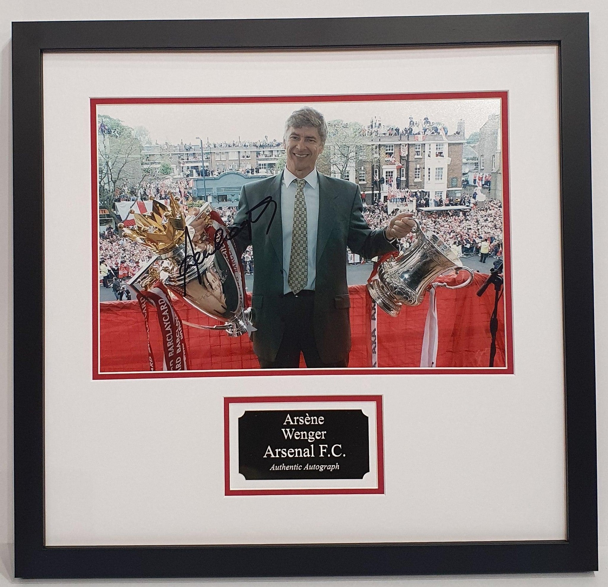 Arsene Wenger Signed Arsenal Photo Framed - Darling Picture Framing