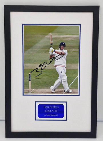 Ben Stokes Signed England Photo Framed. - Darling Picture Framing