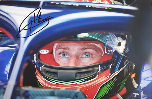 Brendon Hartley Signed Toro Rosso F1 Photo. - Darling Picture Framing