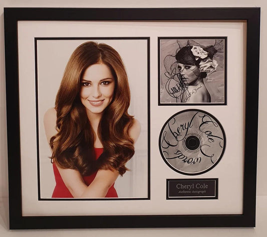 Cheryl Cole Signed Album Cover Framed. - Darling Picture Framing