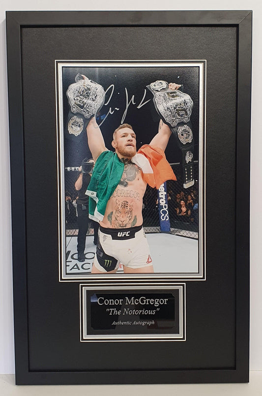 Conor McGregor Signed Photo Framed - Darling Picture Framing