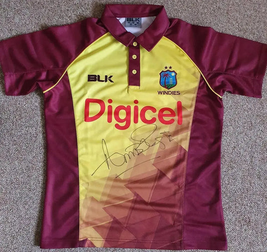 Curtly Ambrose Signed West Indies Cricket Shirt - Darling Picture Framing