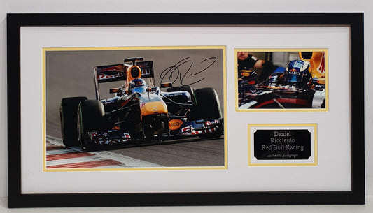 Daniel Ricciardo Signed Red Bull Racing Photo Framed. - Darling Picture Framing