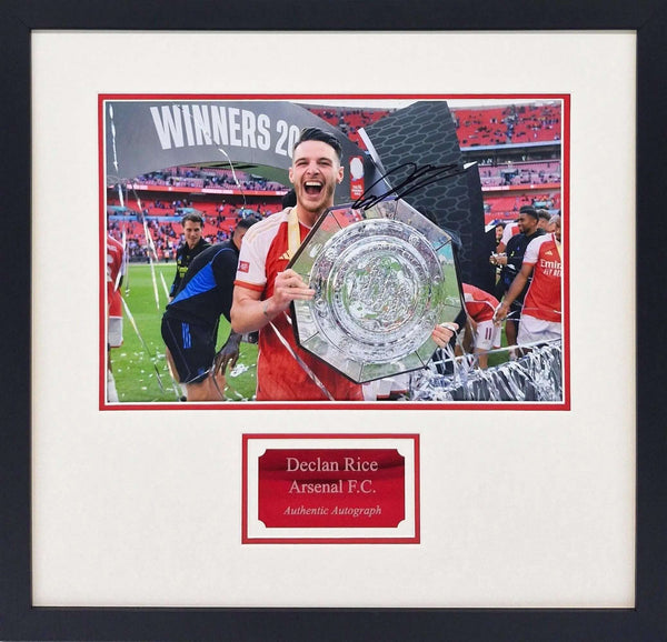 Declan Rice Signed Arsenal Photo - Framed with COA – Darling Picture ...