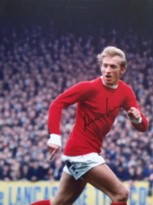 Denis Law Signed Manchester United Photo. - Darling Picture Framing