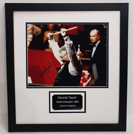 Dennis Taylor Signed Photo Framed. - Darling Picture Framing
