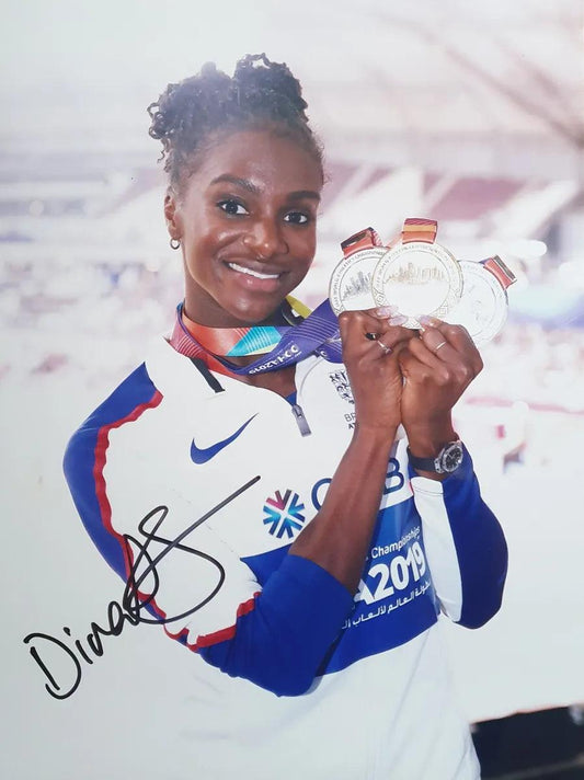 Dina Asher-Smith Signed 2019 Olympics Photo - Darling Picture Framing
