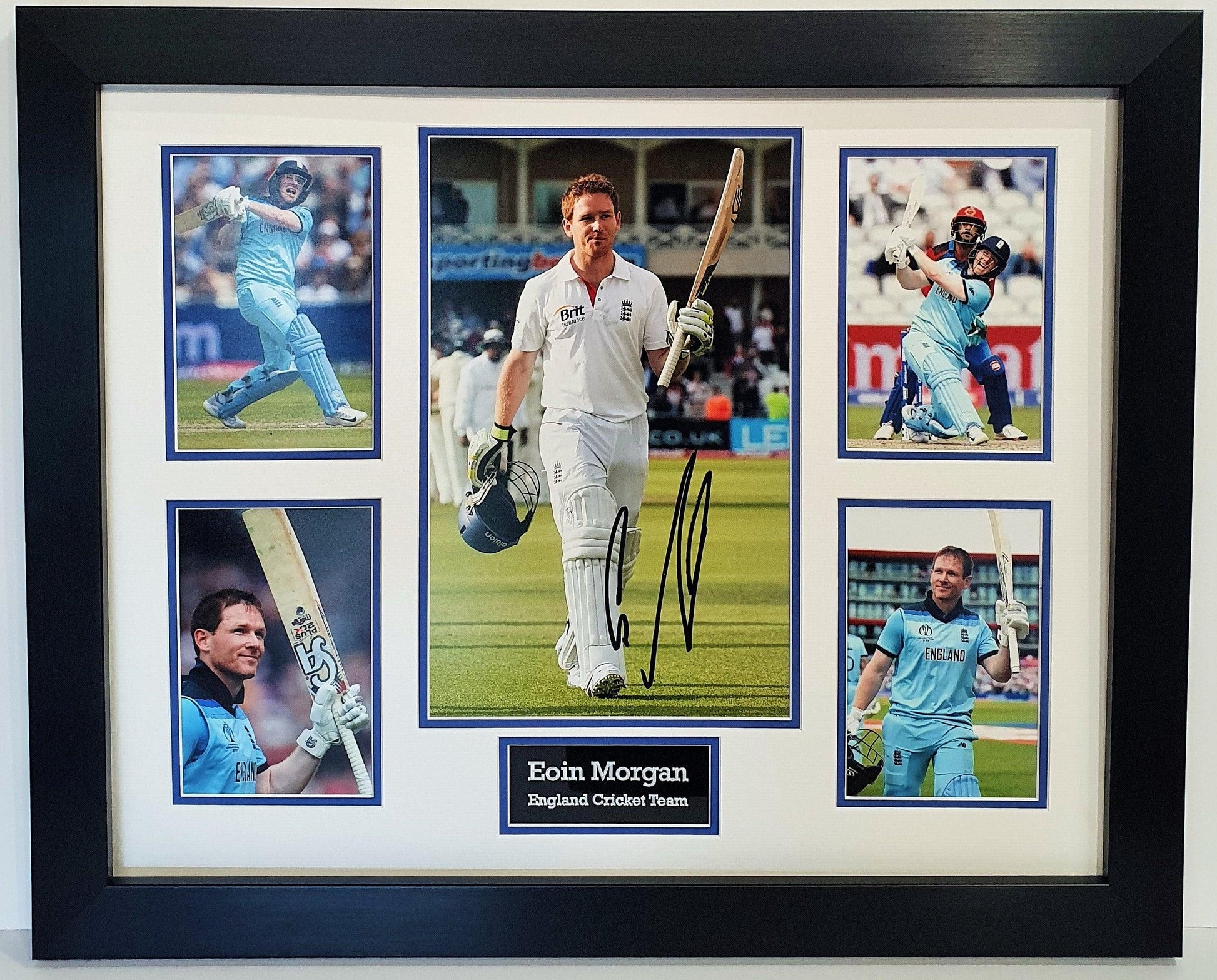 Eoin Morgan Signed England Photo Framed. - Darling Picture Framing