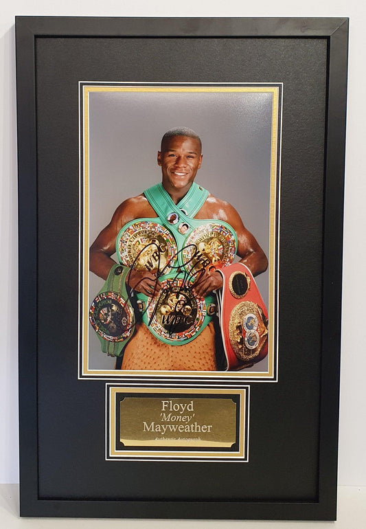 Floyd Mayweather Signed Photo Framed - Darling Picture Framing