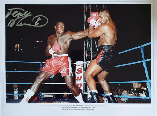 Frank Bruno Signed Boxing Photo Large - Darling Picture Framing