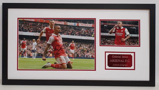 Gabriel Jesus Signed Arsenal Photo Framed. - Darling Picture Framing