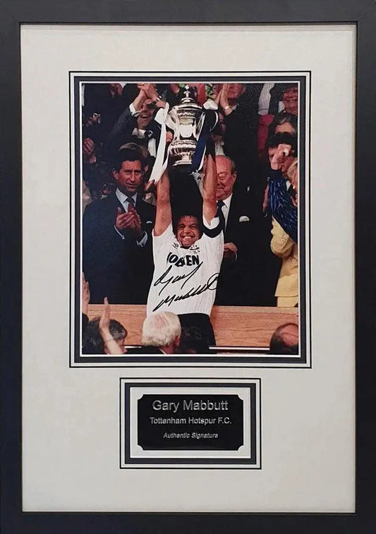 Gary Mabbutt Signed Spurs Photo - Framed with COA - Darling Picture Framing