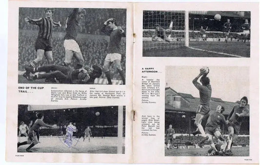 George Best Signed Manchester United Programme. - Darling Picture Framing