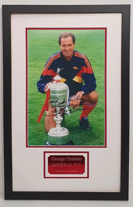 George Graham Signed Arsenal Photo Framed. - Darling Picture Framing