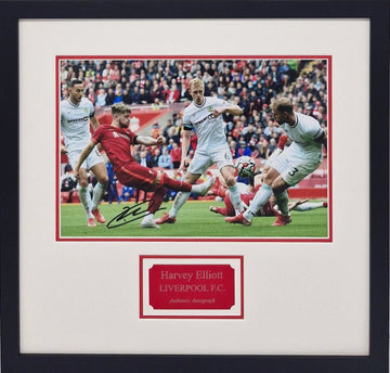 Harvey Elliott Signed Liverpool Photo Framed. - Darling Picture Framing