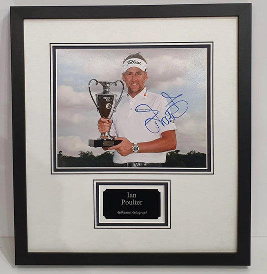 Ian Poulter Signed Photo Framed. - Darling Picture Framing