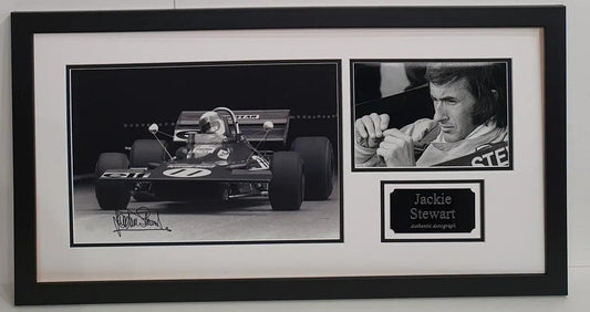 Jackie Stewart Signed Photo Framed. - Darling Picture Framing