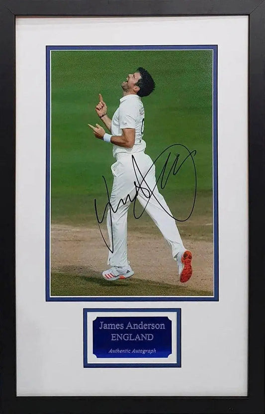 James Anderson Signed England Photo - Framed with COA - Darling Picture Framing