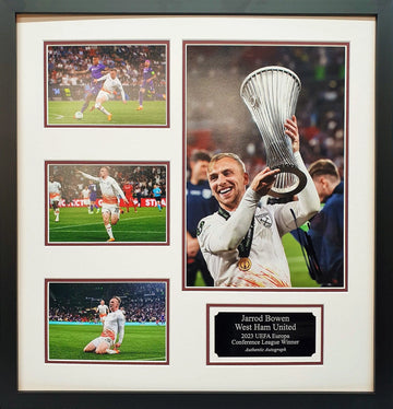 Jarrod Bowen Signed West Ham Photo - Framed with COA - Darling Picture Framing