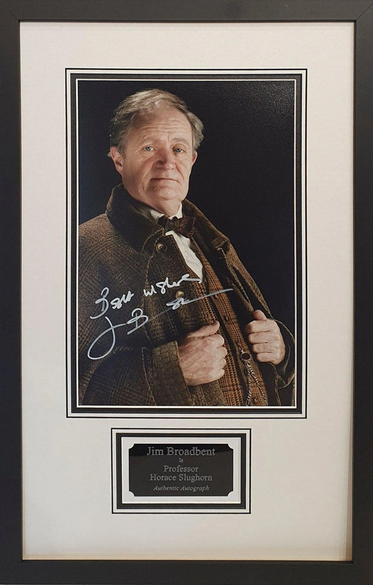 Jim Broadbent Signed Harry Potter Photo - Framed with COA - Darling Picture Framing