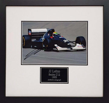 JJ Lehto Signed Sauber C12 1993 F1 Photo - Framed with COA - Darling Picture Framing