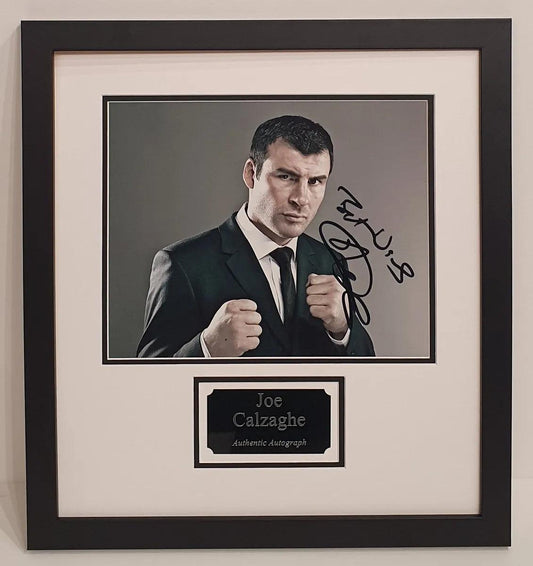 Joe Calzaghe Signed Photo Framed. - Darling Picture Framing