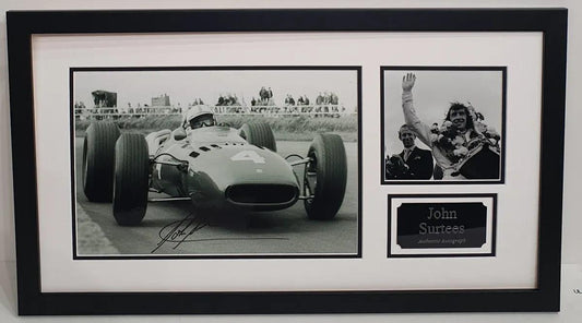 John Surtees Signed Photo Framed. - Darling Picture Framing