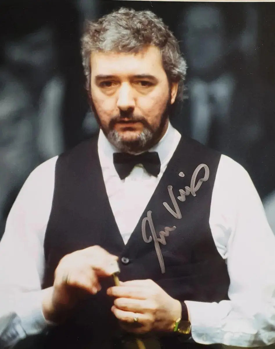 John Virgo Hand Signed Snooker Photo - Darling Picture Framing