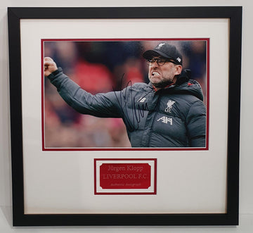 Jurgen Klopp Signed Liverpool Photo Presentation - Darling Picture Framing