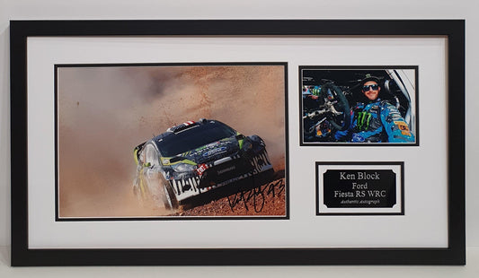 Ken Block Signed WRC Photo Framed. - Darling Picture Framing