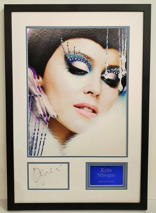 Kylie Minogue Signed Photo Framed. - Darling Picture Framing