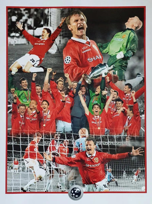 Manchester UTD unsigned Legends Photo - Darling Picture Framing