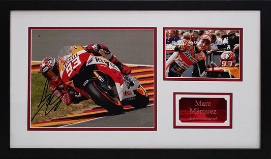 Marc Marquez Signed MotoGP Photo - Framed with COA - Darling Picture Framing