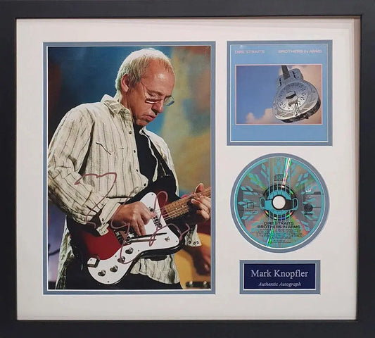 Mark Knopfler Signed Photo - Framed with COA - Darling Picture Framing