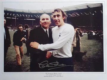 Martin Chivers Signed Spurs Photo. - Darling Picture Framing