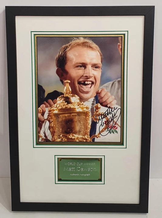 Matthew Dawson Signed England Photo Framed. - Darling Picture Framing