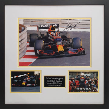 Max Verstappen Signed Red Bull Racing Photo - Framed with COA - Darling Picture Framing
