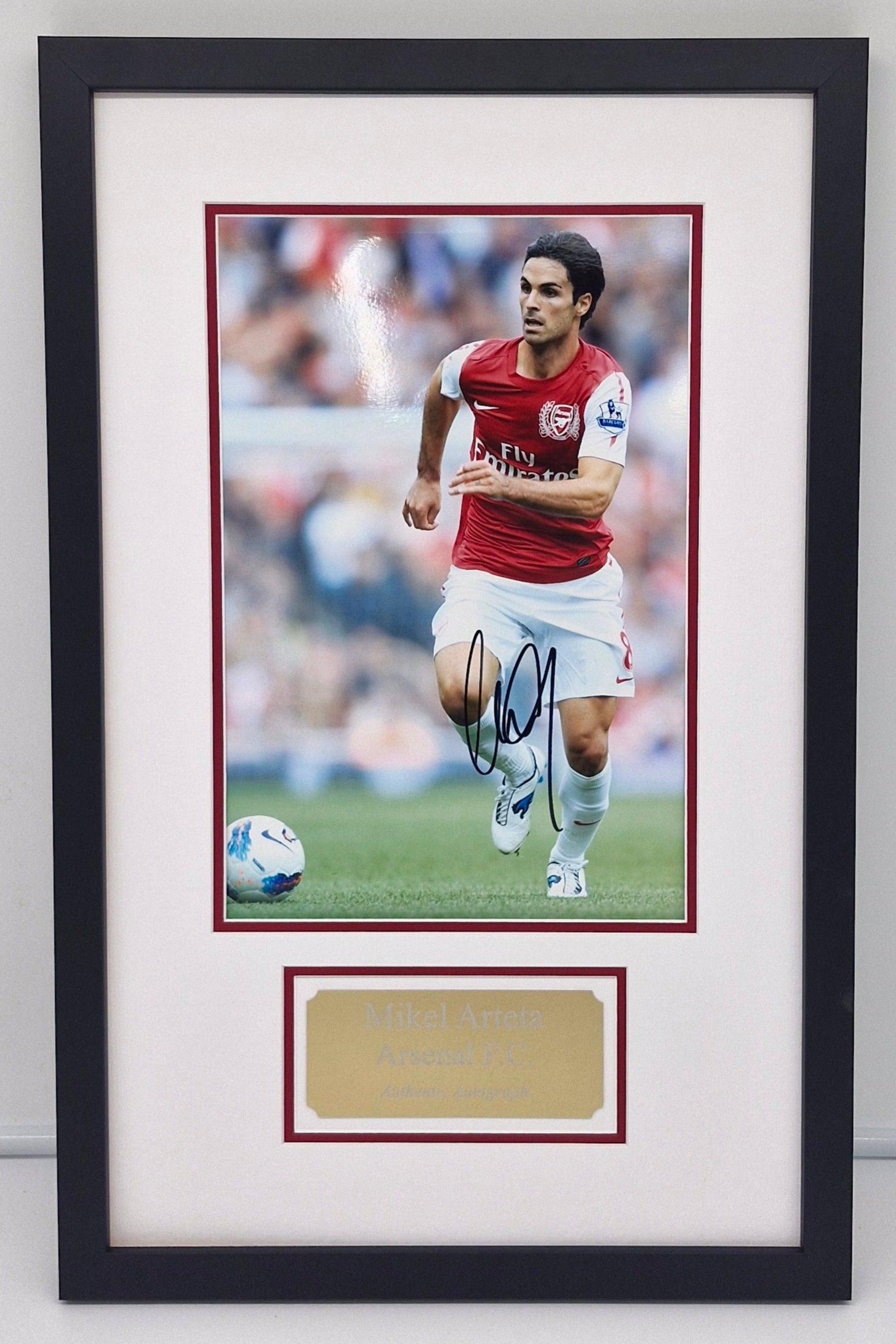 Mikel Arteta Signed Arsenal Photo Framed. – Darling Picture Framing