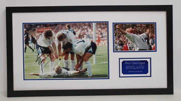 Paul Gascoigne Signed England Photo Framed. - Darling Picture Framing